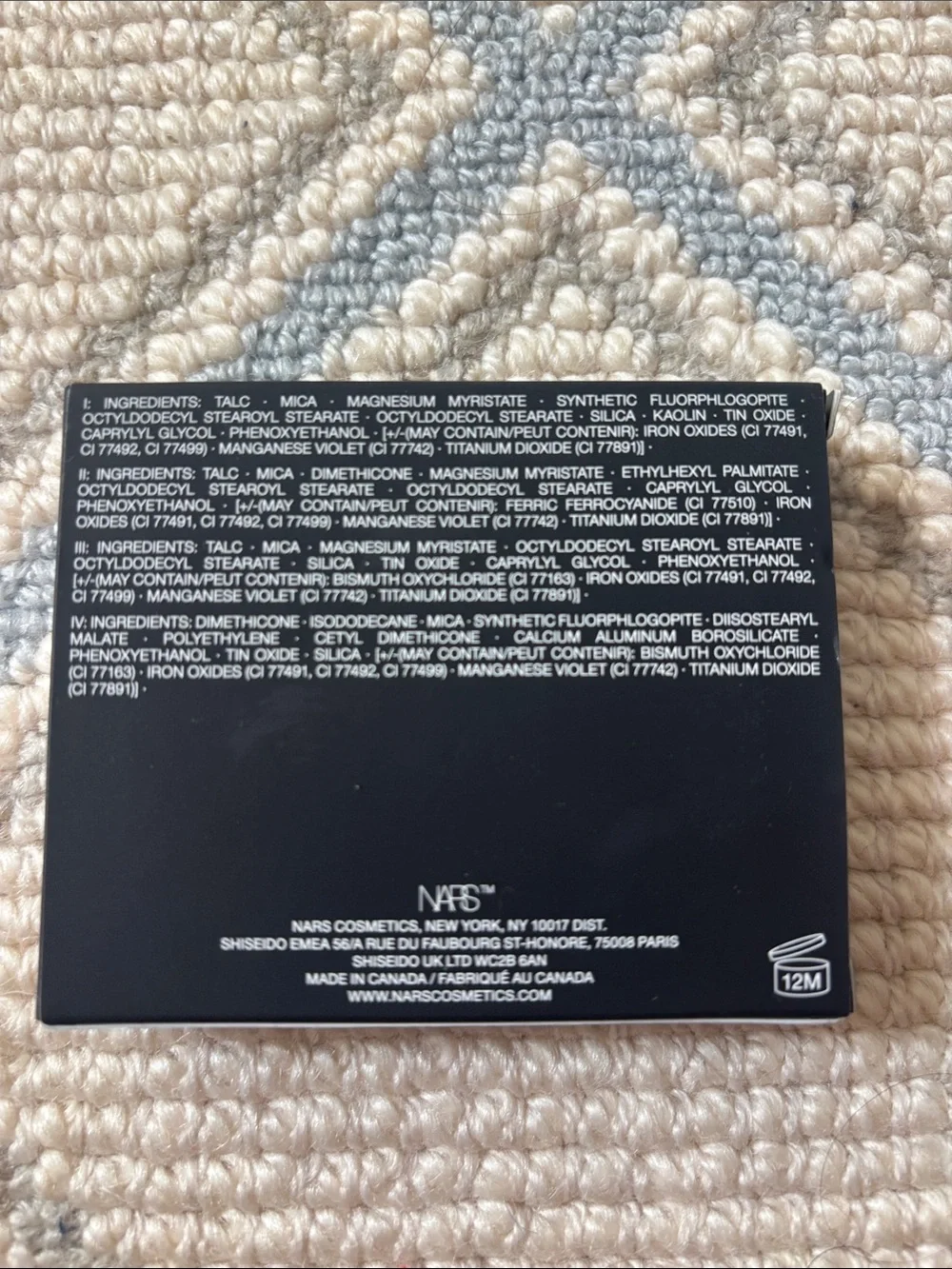 NWT NARS Kuala Lumpur Quad Eyeshadow